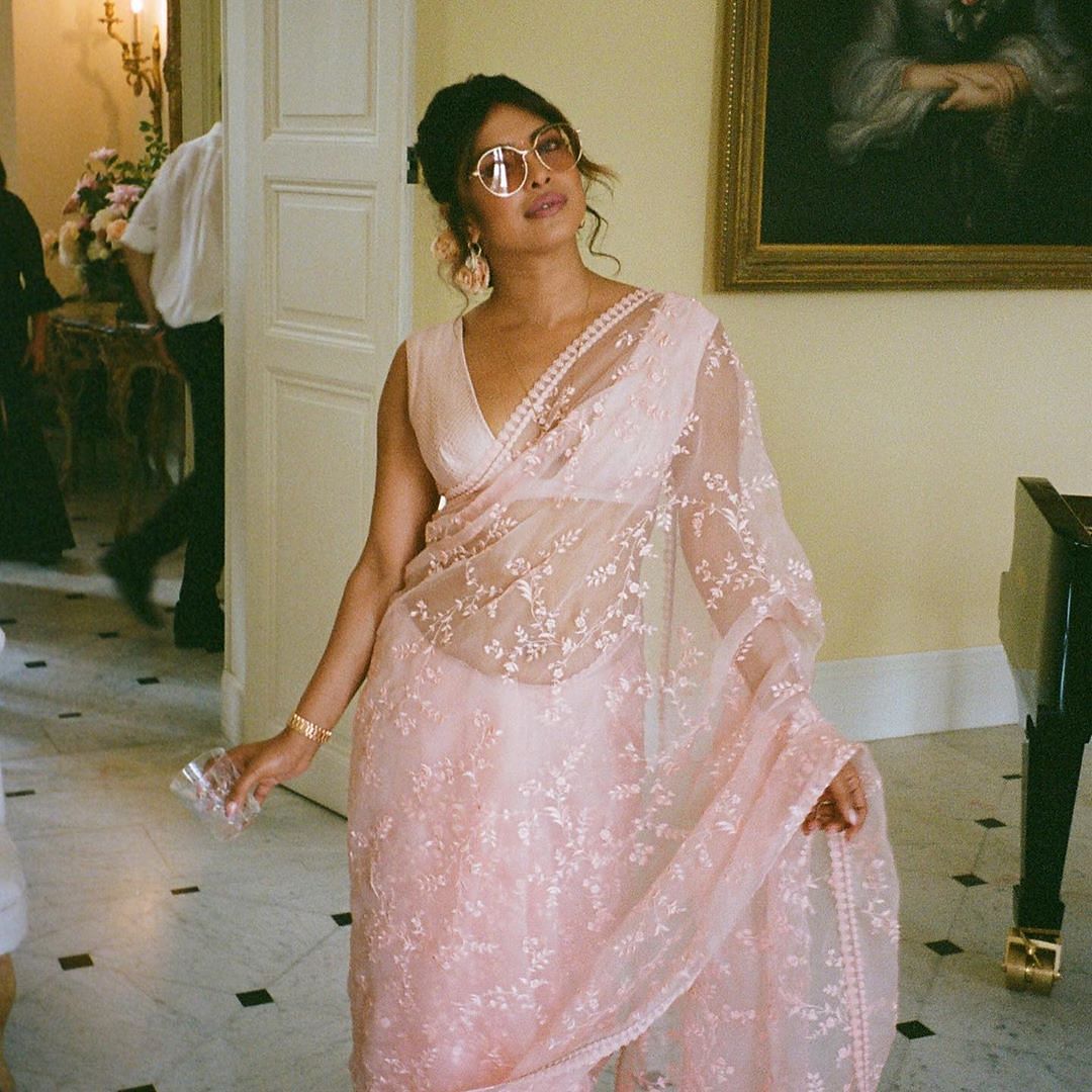 Priyanka Chopra flaunts her curves in a floral saree at MAMI Film Festival